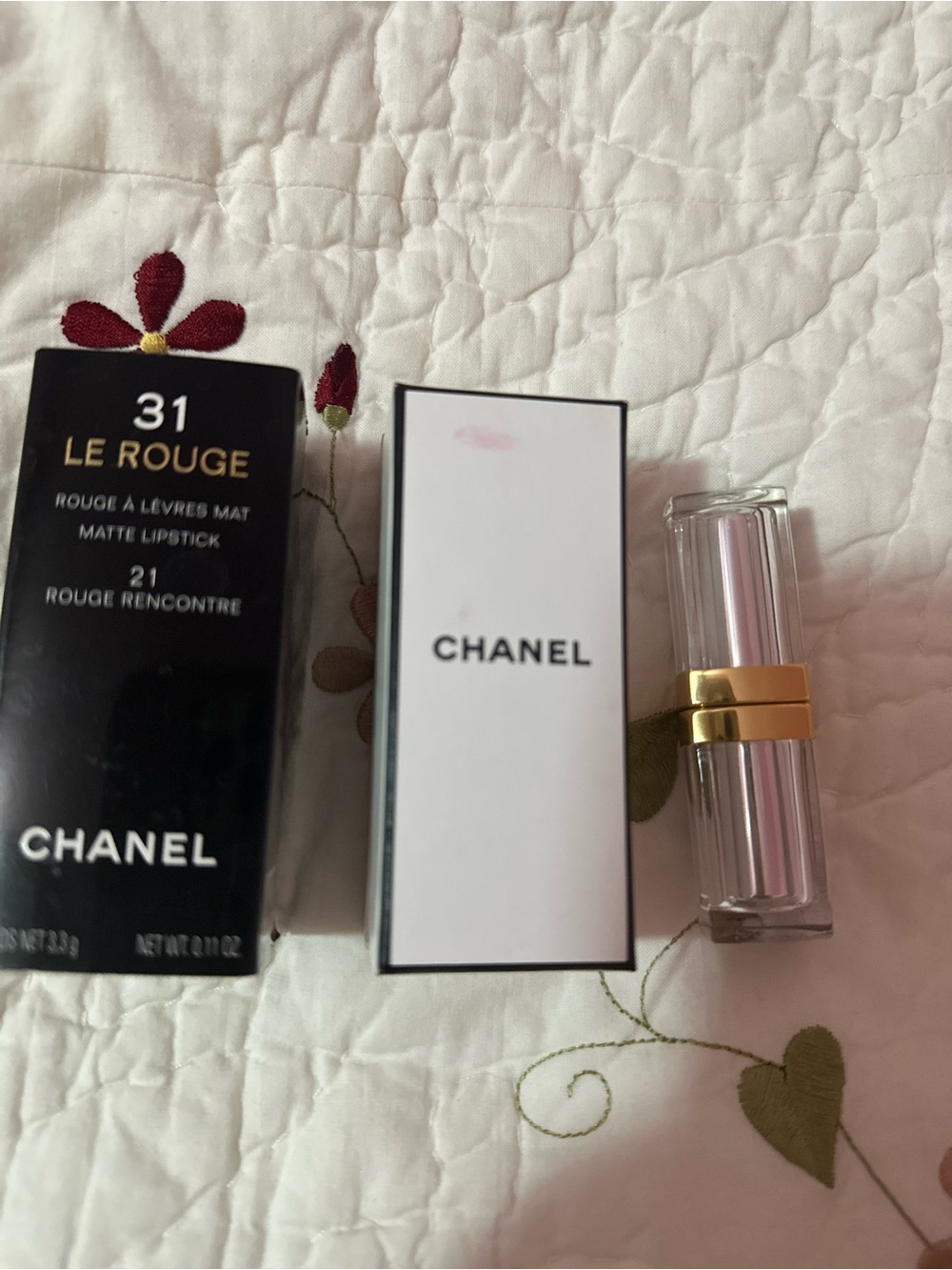 CHANEL Le Rouge Matte Lipstick 31 Pink with Black & White Packaging
